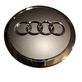 Centre Cap 68mm Silver-Grey- 4Piece Set Compatible with Audi