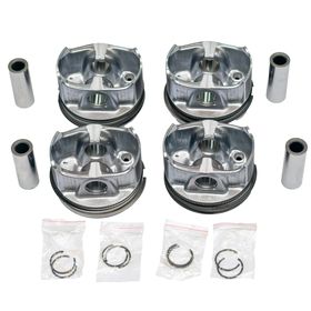 A2640301800 4X Pistons & Rings Set compatible with Mercedes-Benz