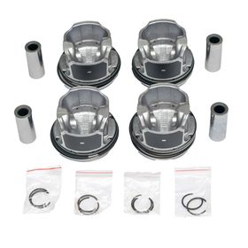 A2820300700 4X Pistons & Rings Set Compatible with Mercedes-Benz